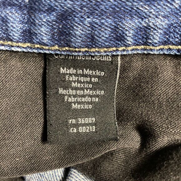 Calvin Klein Straight Cut Distressed Jeans - Picture 4 of 5